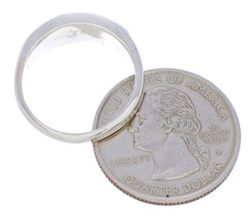 Southwest Opal And Turquoise Sterling Silver Ring Size 8-1/4 CX50623